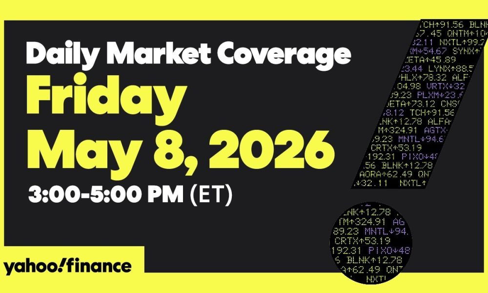 Yahoo Finance Live: Stocks rise as Apple-Intel deal report lifts chipmakers | May 8, 2026