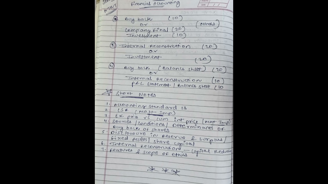 Tybcom sem 5 financial accounting most important questions #atktexams #tybcom #tybcomsem5 #bcom #art