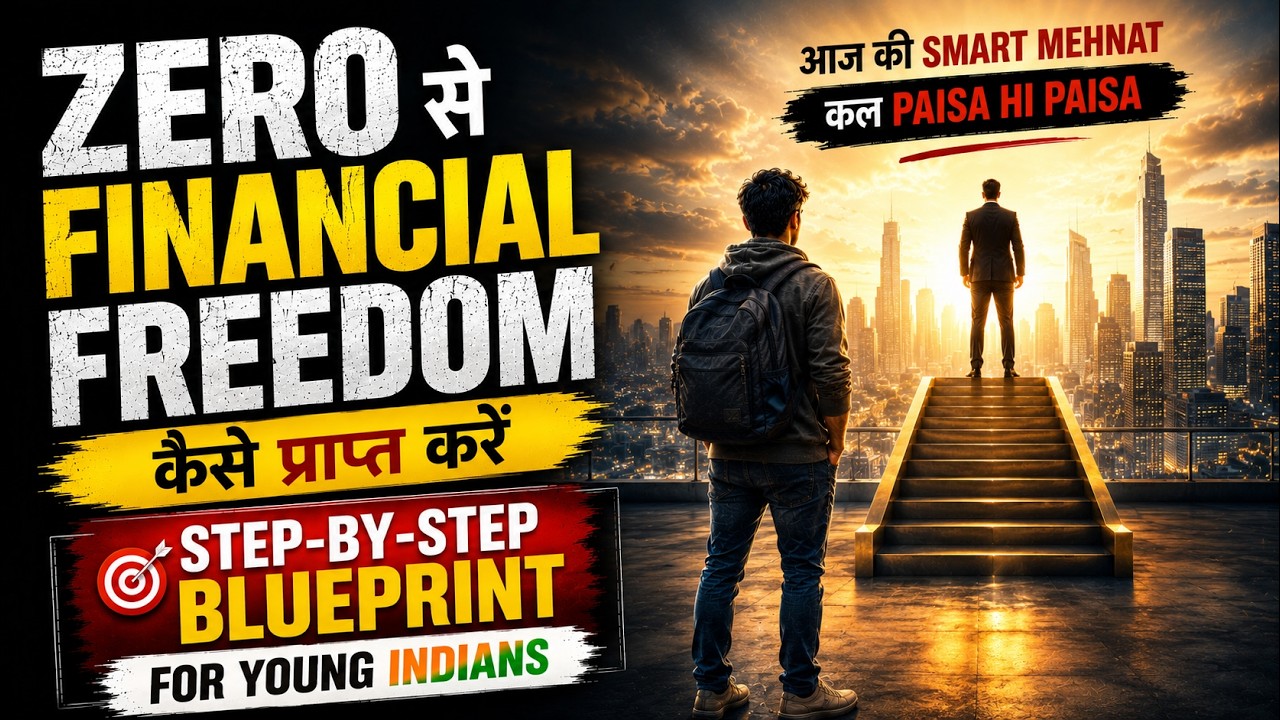 How to Achieve FINANCIAL FREEDOM at YOUNG AGE from ZERO Rupees: A Step-by-Step BLUEPRINT for Indians