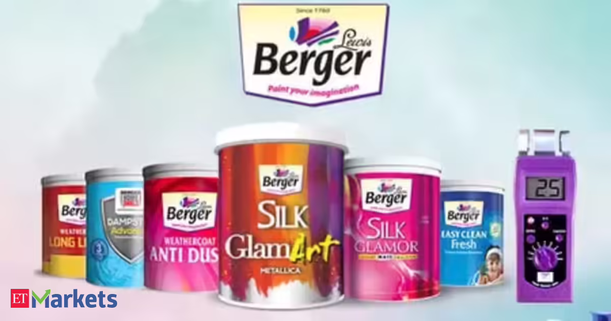 Berger Paints shares soar over 9% after Q4 net profit jumps 27% to Rs 335 crore