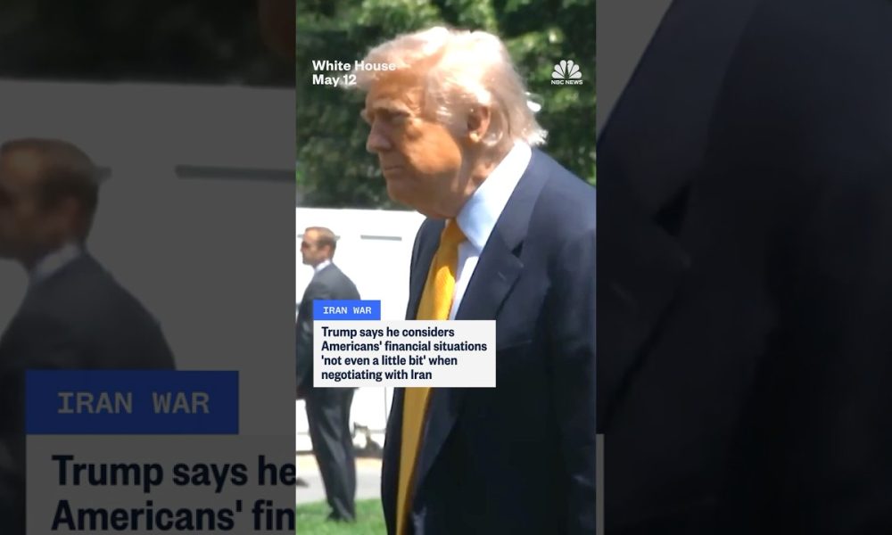 Trump says he does not consider American financial situations in Iran talks