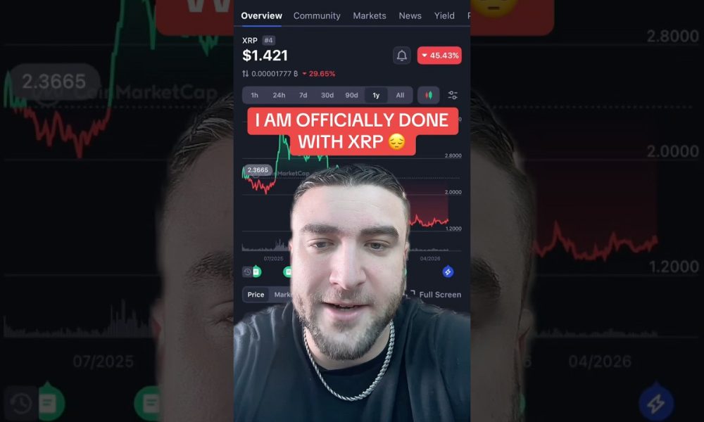 I AM OFFICIALLY DONE WITH XRP! #xrp #xrpnews #ripple #cryptocurrency #crypto #bitcoin #btc #eth #sol