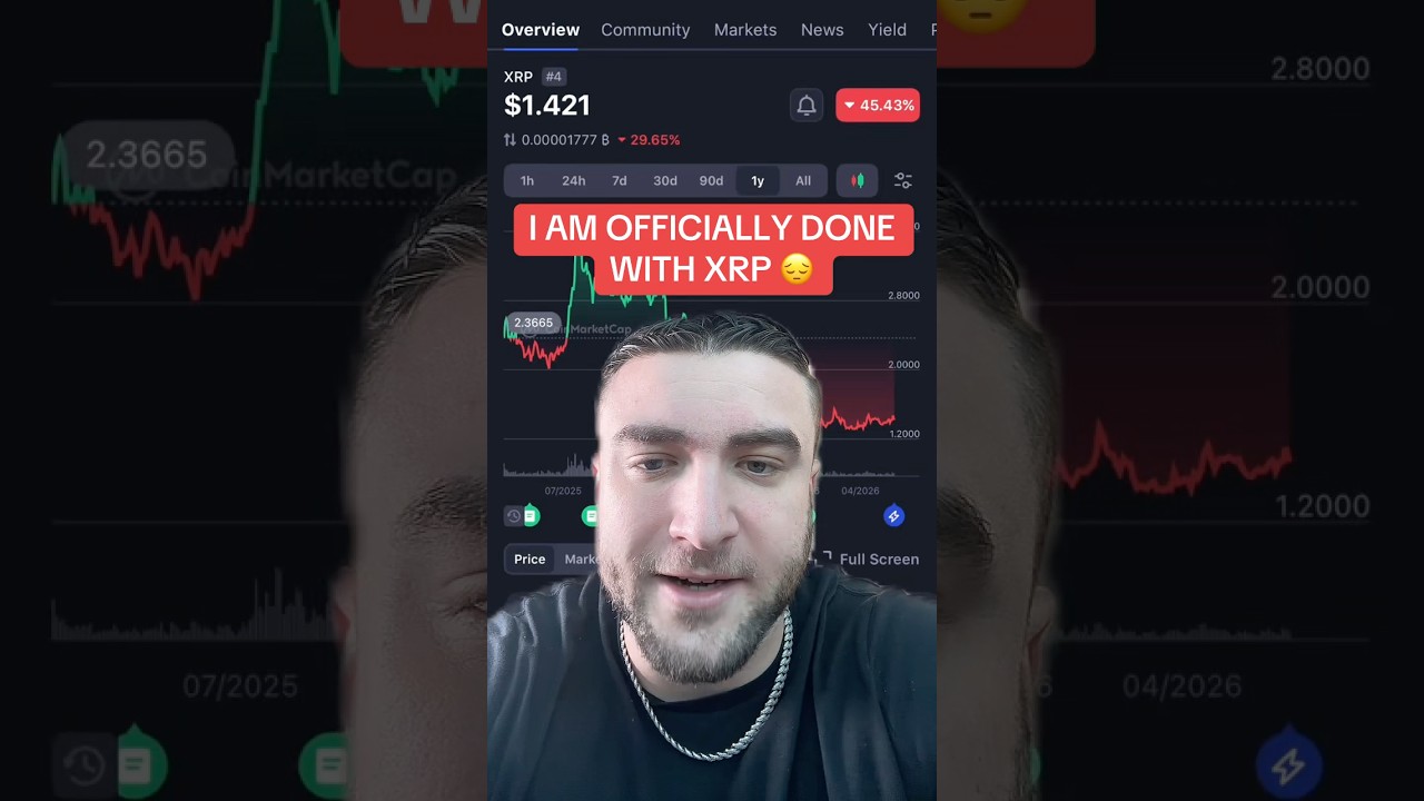 I AM OFFICIALLY DONE WITH XRP! #xrp #xrpnews #ripple #cryptocurrency #crypto #bitcoin #btc #eth #sol