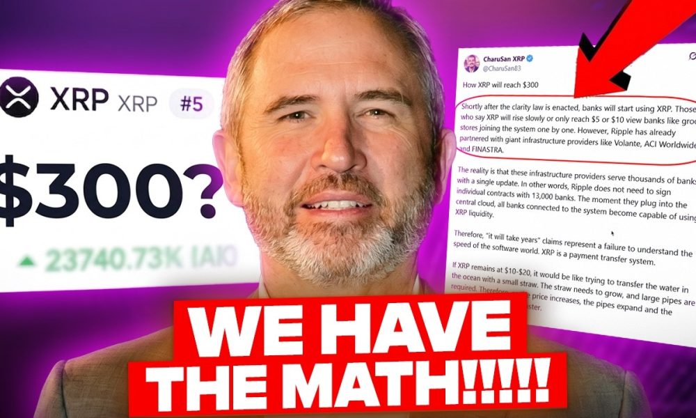 WE HAVE THE MATH!! $300 XRP IS REAL?!