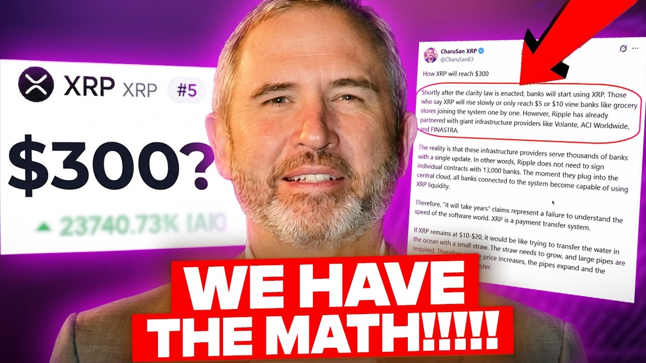 WE HAVE THE MATH!! $300 XRP IS REAL?!