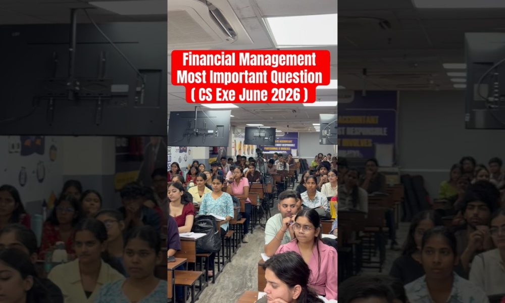 Financial Management Most Important  Topic For CS Executive June 2026 #cssexam #pw