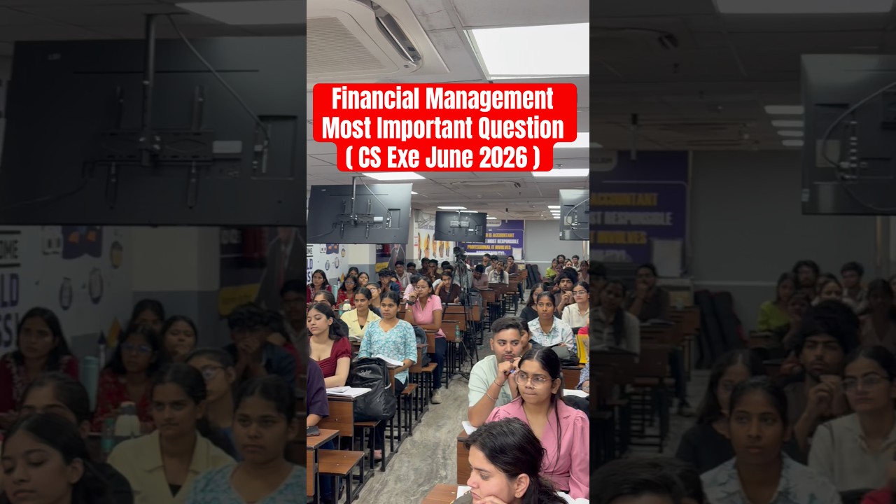 Financial Management Most Important  Topic For CS Executive June 2026 #cssexam #pw