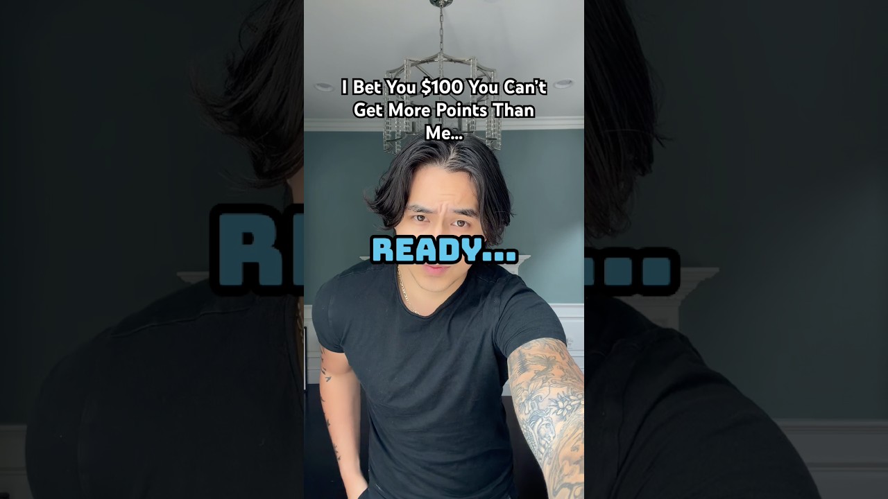 I Bet You $100 You Can’t Get More Points Than Me #viralshort #viralvideo