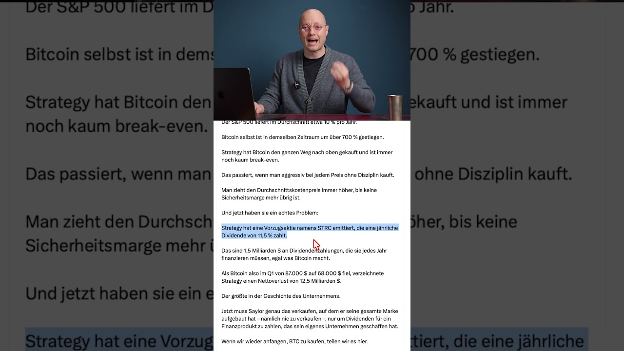 Saylor bricht sein Bitcoin-Versprechen