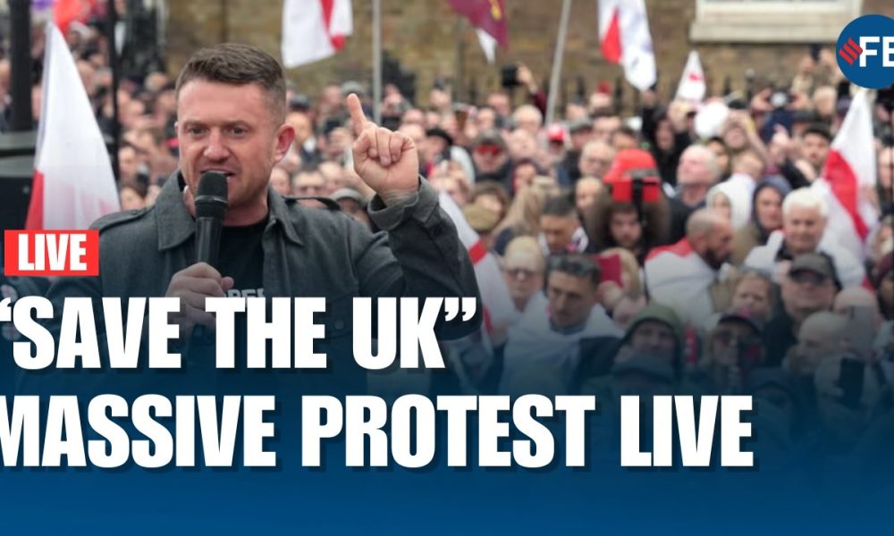 Tommy Robinson LIVE: Unite the Kingdom Rally London 2026 Full Speech & March
