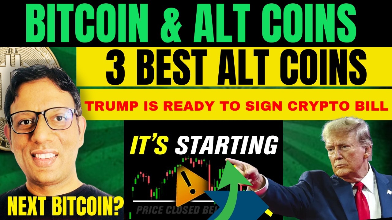 3 ALT Coins Update | Crypto Market Update | Bitcoin Breakout ? TRUMP Is Signing Clarity Act Bill