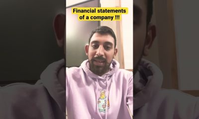 Financial statements of a company. #shorts #rajatarora #1 #class12 #account