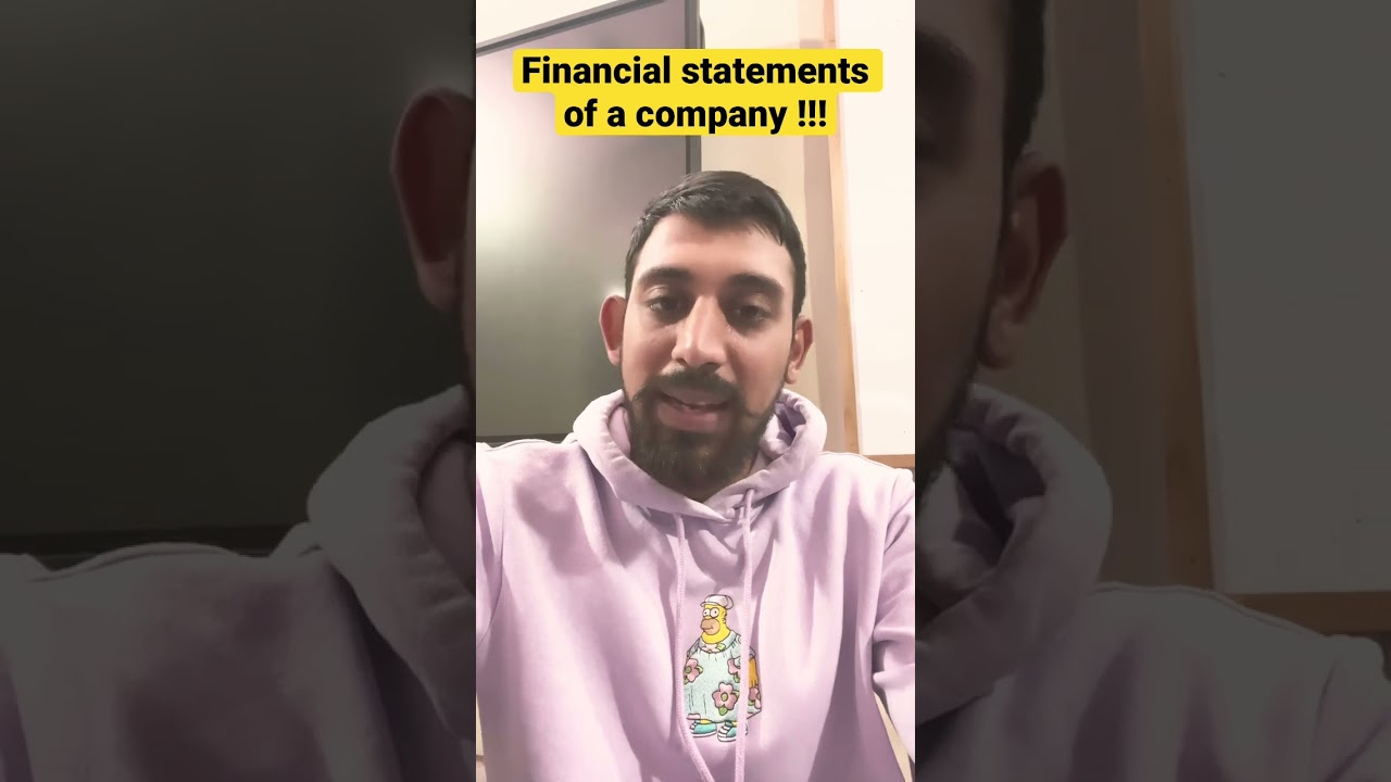 Financial statements of a company. #shorts #rajatarora #1 #class12 #account