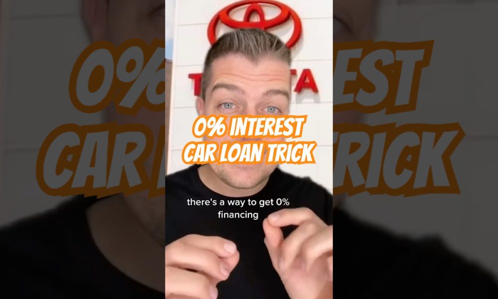 0% interest Car loan trick #carloan #finance #interestrates #shorts