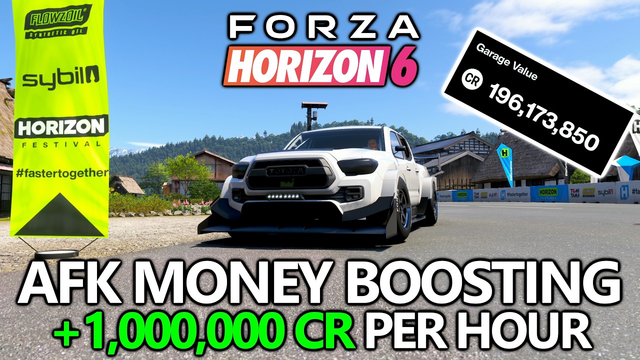Forza Horizon 6 - AFK Money Farm - Idle Credits Boosting (Easy Money Glitch) - 1,000,000 CR per Hour
