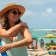 Woman, Sunscreen, Skin, Beach, Sunny day