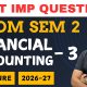 Financial Accounting - 3 | Bcom Sem 2 As Per NEP | Gujarat University | UGT