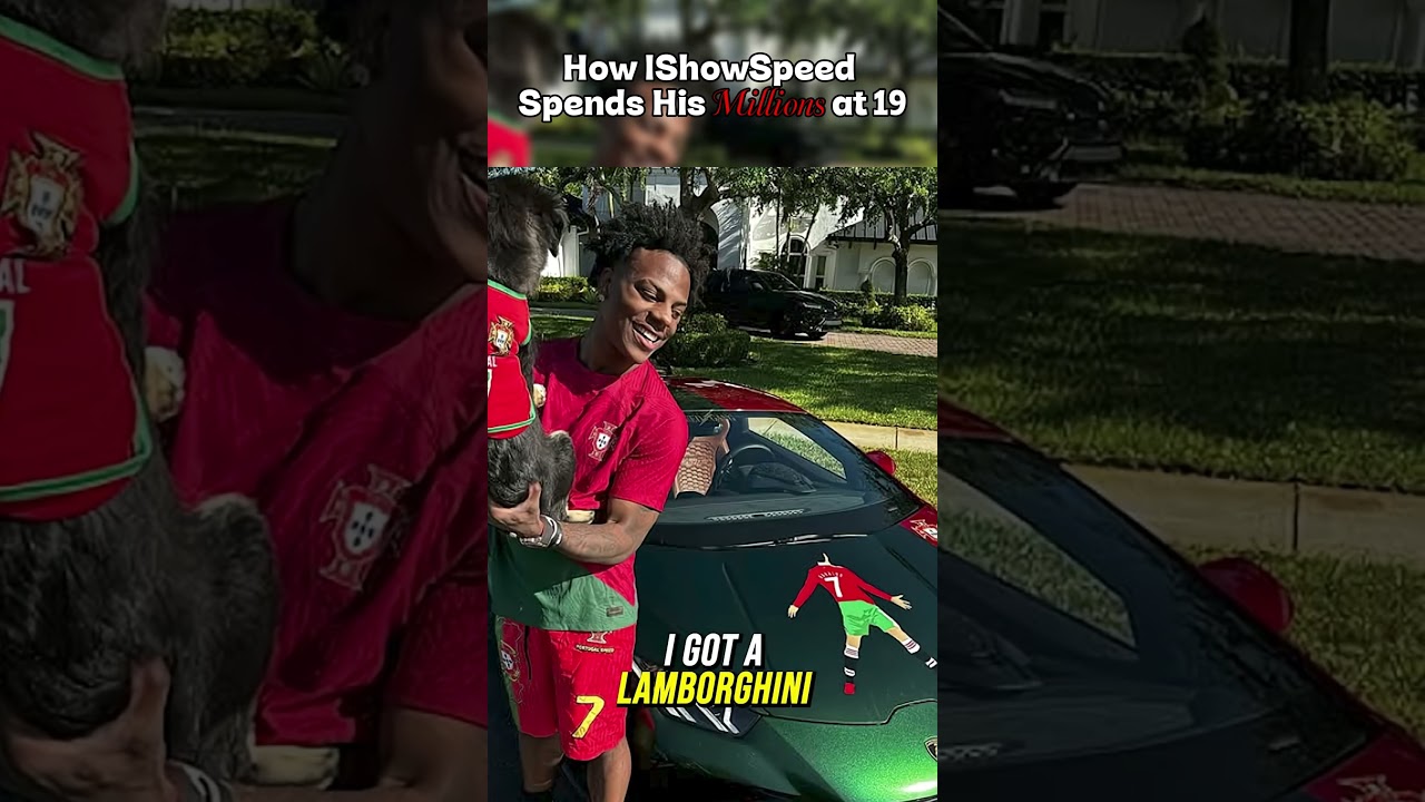 How IShowSpeed Spends Millions at 19 #viral #shorts #ishowspeed #money  #streamer