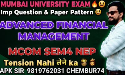 afm paper solution|Advanced Financial Management |Mcom sem4 Nep|University Solution|Ark sir