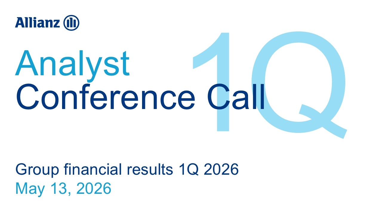 Allianz Financial Results 1Q 2026: Analyst Call