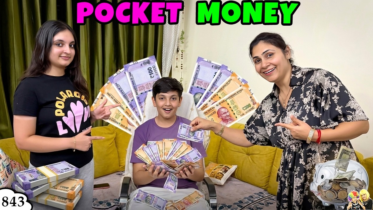 POCKET MONEY | Ep 843 | Family Life Vlog | Aayu and Pihu Show