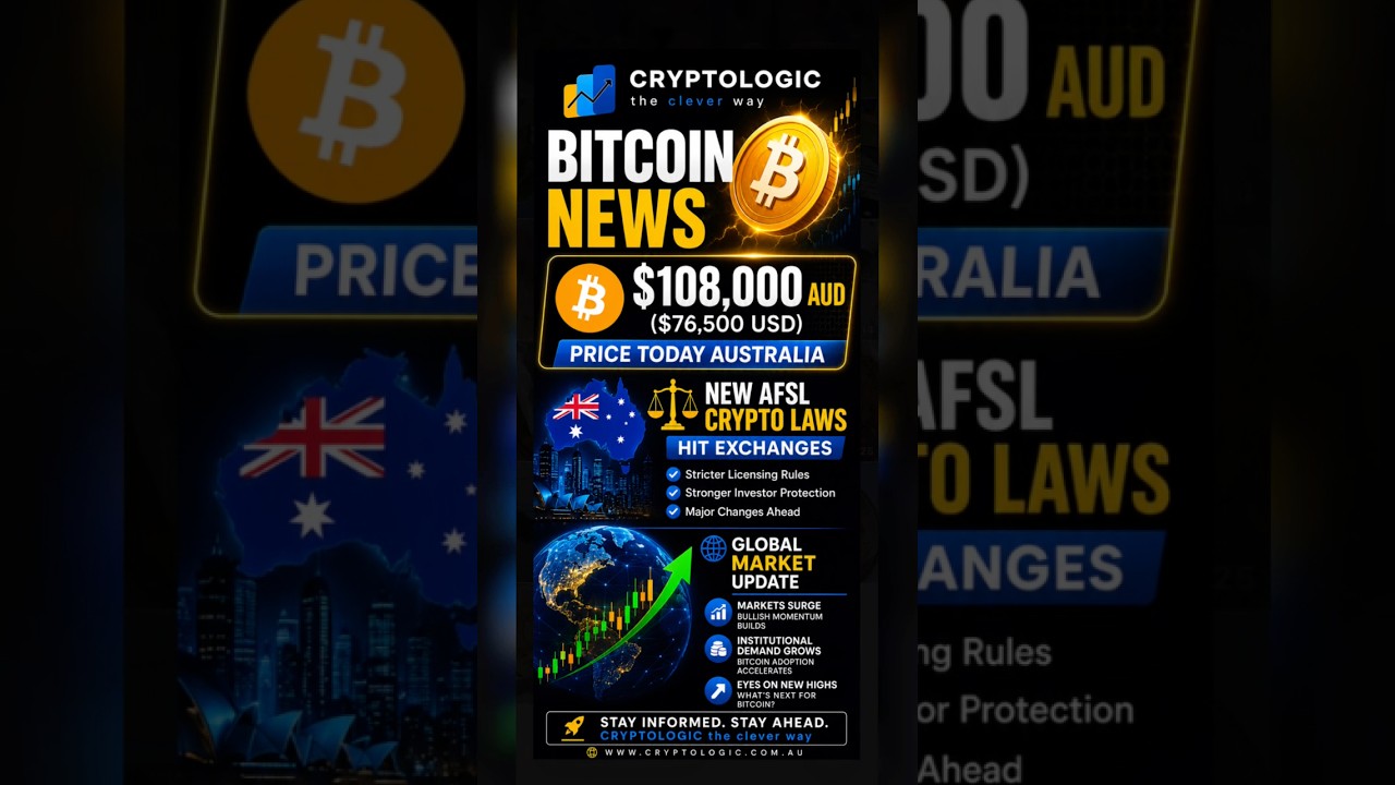 BITCOIN Crashing? Aussie Crypto Laws Just Changed Everything #bitcoin #crypto #cryptocurrency
