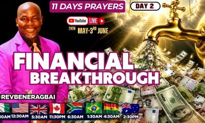 11 DAYS PRAYERS | FINANCIAL BREAKTHROUGH DAY 2 #jesus #foryou #prayer  #revbeneragbai #gospel
