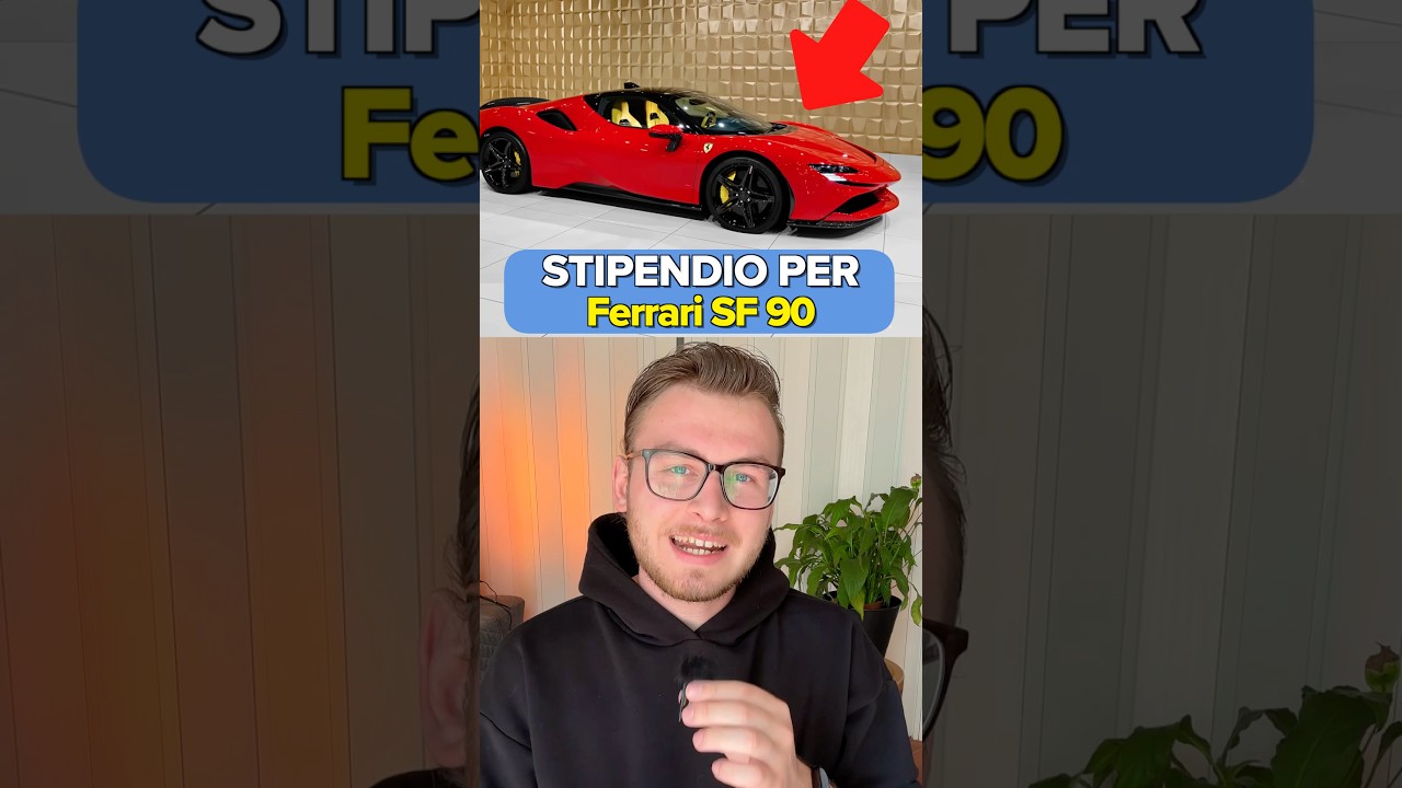Quanto DEVI guadagnare per COMPRARE UNA FERRARI SF90 #money #car #ferrari #salary #finance