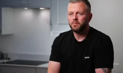 Robert Kenyon, Reform's candidate in the Makerfield by-election, sat at a kitchen counter