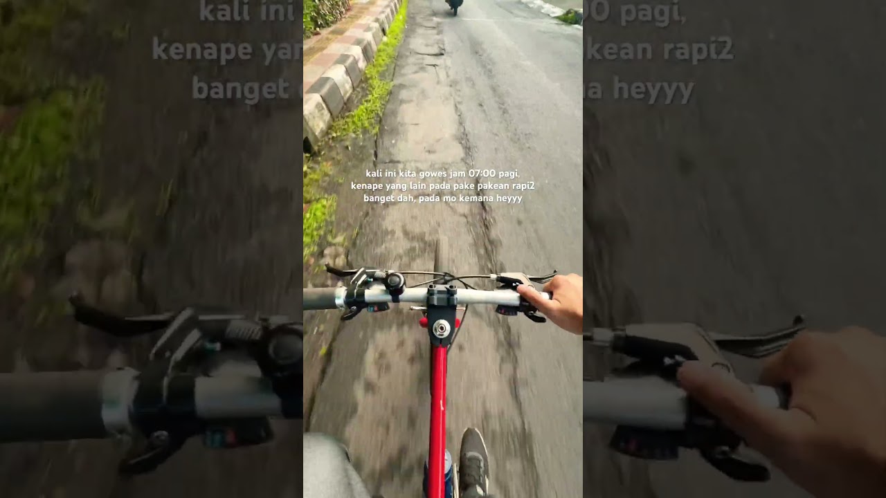 biar dikira financial freedom part II, sengaja sepedaan jam 7 pagi di hari kerja wkwkwk #sepeda