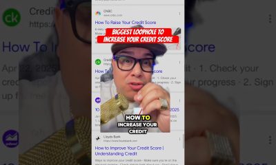Biggest Loophole to Increase Your Credit Score #shorts #credit #money #finance #creditrepair