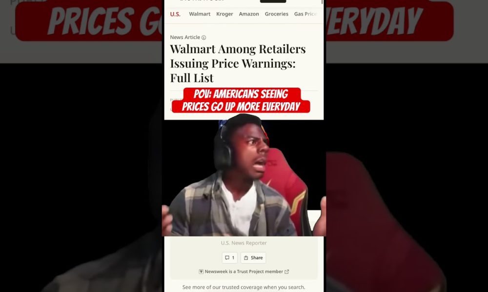 Walmart To Raise Prices Everywhere #shorts #money #economy #gasprices #gas #finance #walmart
