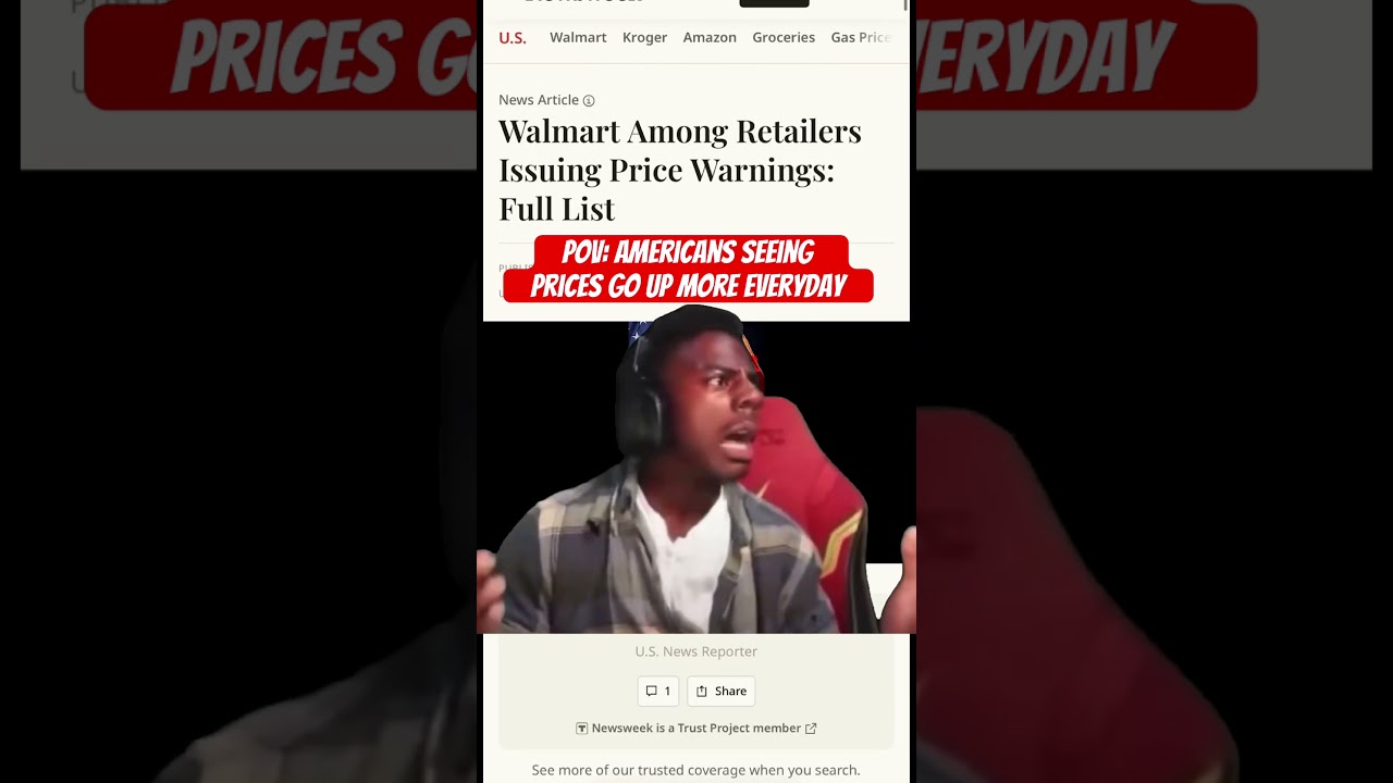Walmart To Raise Prices Everywhere #shorts #money #economy #gasprices #gas #finance #walmart