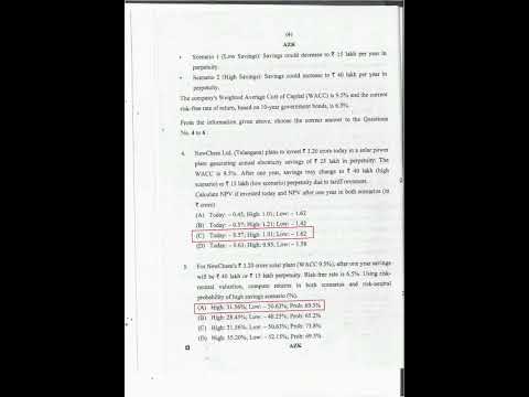 Advance Financial Mgt (AFM) | MCQ Solutions | May26 Examination | CA Final | #education #exam #study