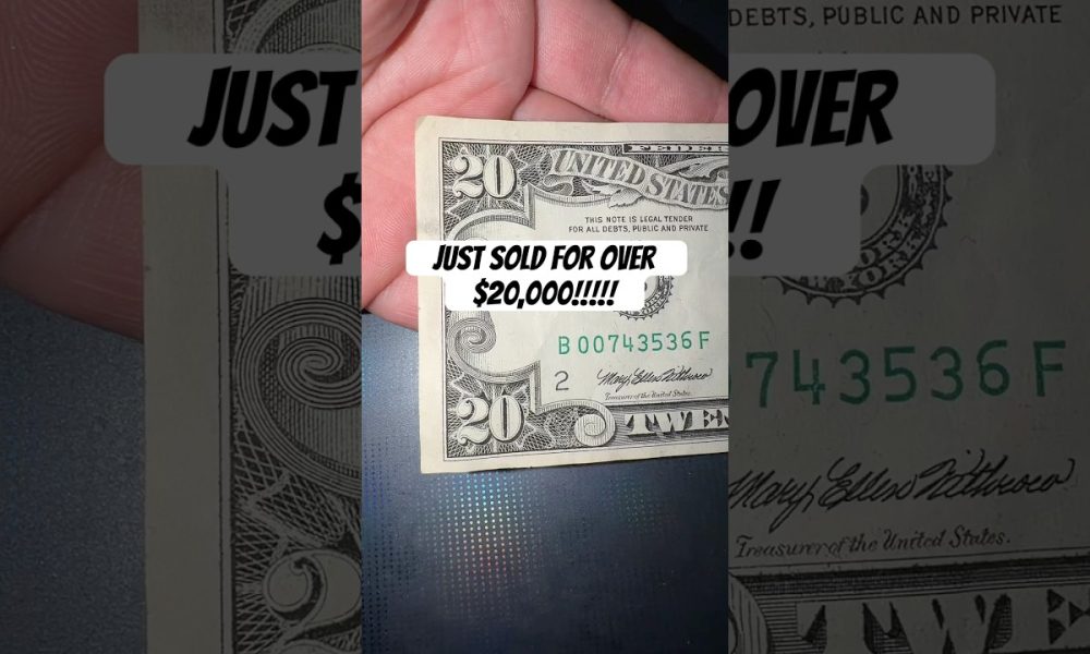 Just sold for over $20,000!!!!! #banknote #currencycollection #cash #money