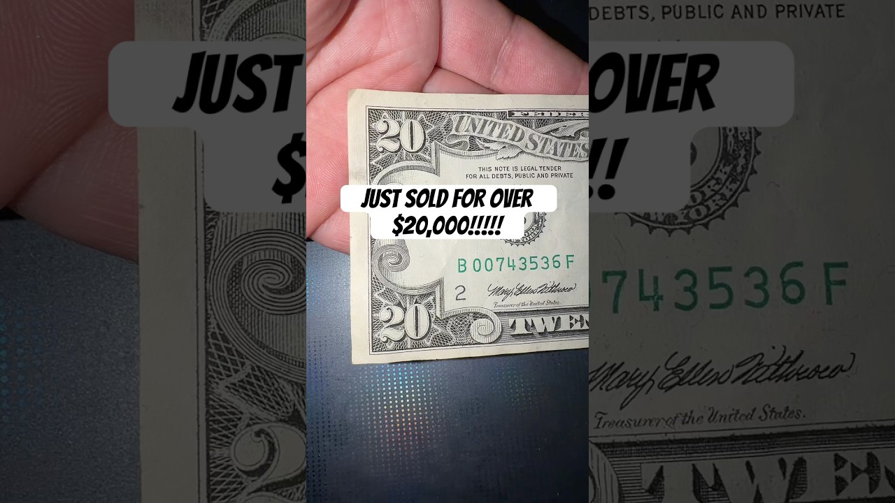 Just sold for over $20,000!!!!! #banknote #currencycollection #cash #money