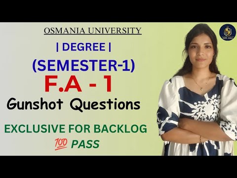 F.A-1 | FINANCIAL ACCOUNTING | IMPORTANT QUESTIONS | OSMANIA UNIVERSITY | 2026 MAY @shivanipallela