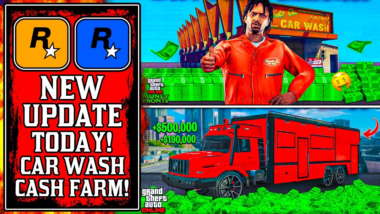 This is BROKEN! INSANE 5x MONEY CAR WASH WEEK! The NEW GTA Online UPDATE Today! (GTA5 New Update)