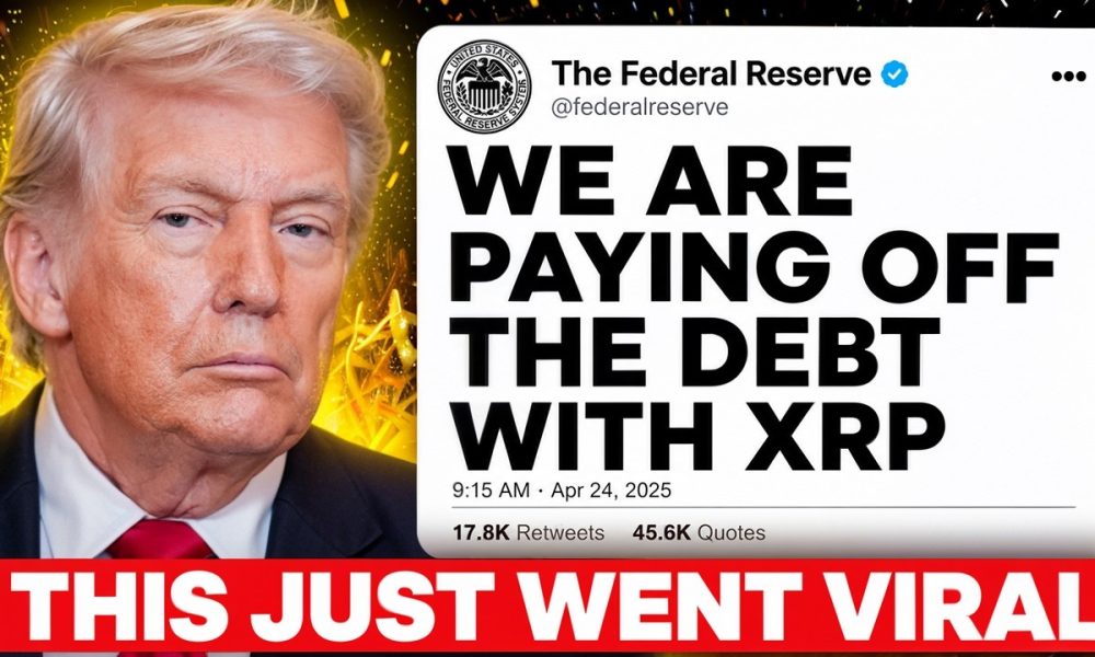 XRP JUST WENT VIRAL.... US WILL PAY OFF DEBT WIT XRP?!?!?