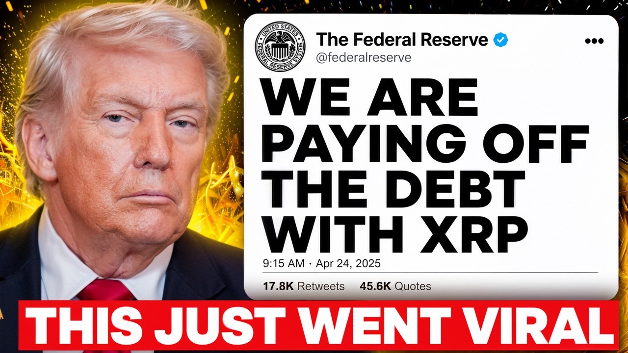 XRP JUST WENT VIRAL.... US WILL PAY OFF DEBT WIT XRP?!?!?