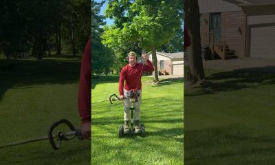 Lazy? I think not! @segway #lawncare #money #moneymindset