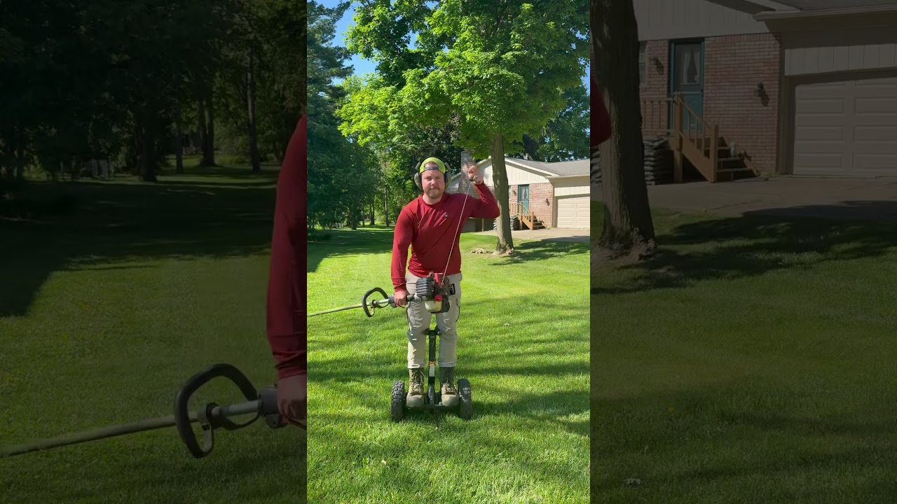 Lazy? I think not! @segway #lawncare #money #moneymindset