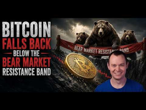 Bitcoin Falls Below The Bear Market Resistance Band