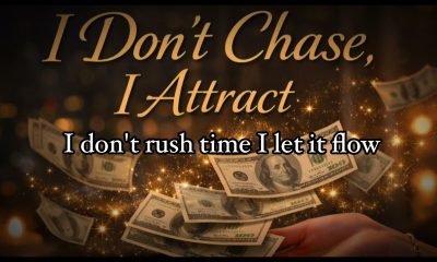 I don’t chase, I attract - Affirmation Club lyrics video | Manifestation music, rise your frequency
