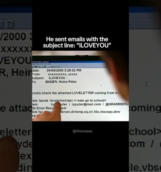 The “ILOVEYOU” Email That Spread Across the World #internethistory #emailhistory #computer #money