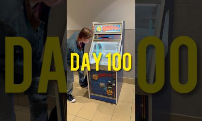 Day 100 Trying to Win MONEY from a Coin Pusher! #shorts #arcade #money