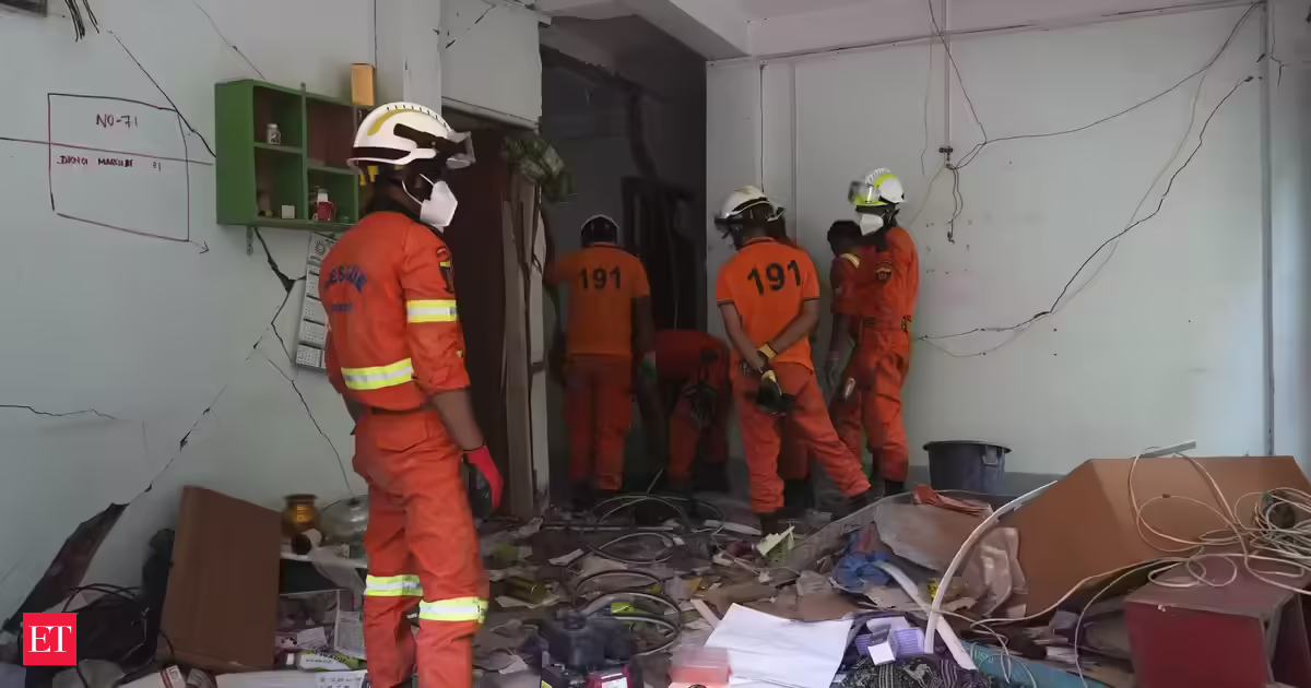 Rescuers say a blast at a building storing explosives in Myanmar has killed more than 45 people