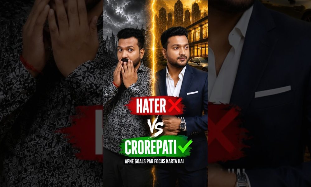 Hater vs Crorepati Mindset! #shorts #finance #money #education
