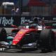Ferrari's Charles Leclerc turns around a right-hand corner during practice for the Miami Grand Prix