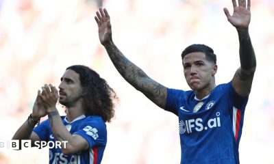 Marc Cucurella & Enzo Fernandez at the final whistle on Sunday